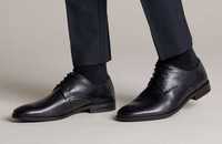 Pantofi derby 44.5 45 premium Clarks piele naturala moale
