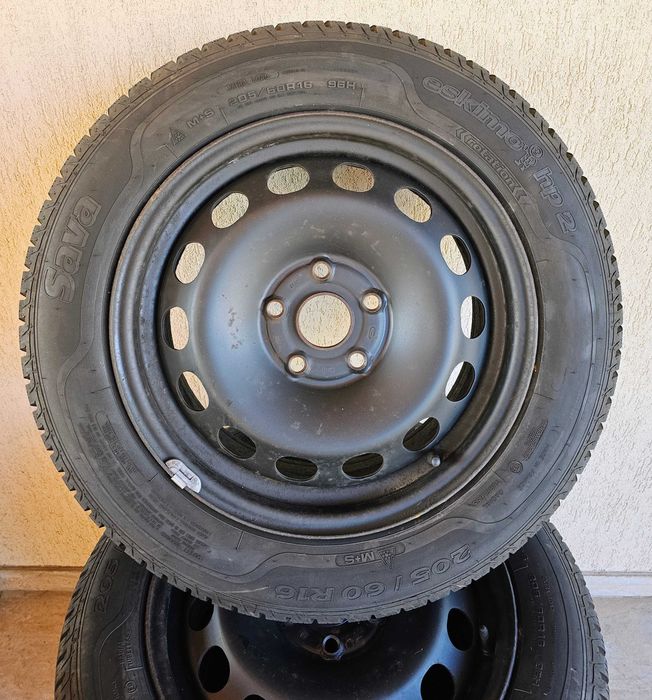Set roti iarna VW SKODA AUDI 205 60 R16 anvelope noi SAVA  9mm DOT24