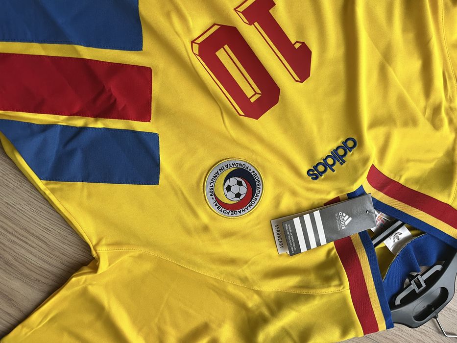 Tricou de fotbal World Cup 1994 Gica Hagi 10 Romania marime M