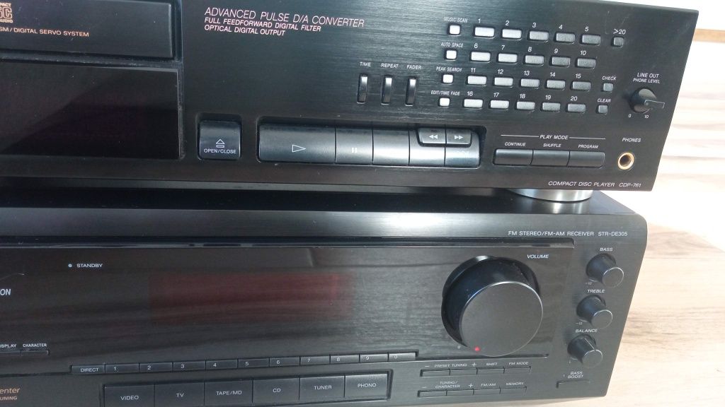 Sony receiver și cd player