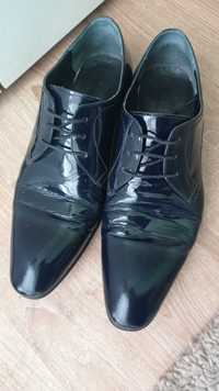 Мъжки обувки Andrews, официални, тъмно сини лак 41 номер