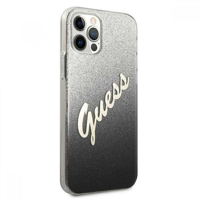 Гръб Guess Glitter Gradient Script за iPhone 12,12 Pro,12 Pro MAX