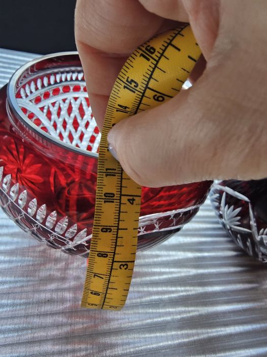 Кристална бонбониера и купичка