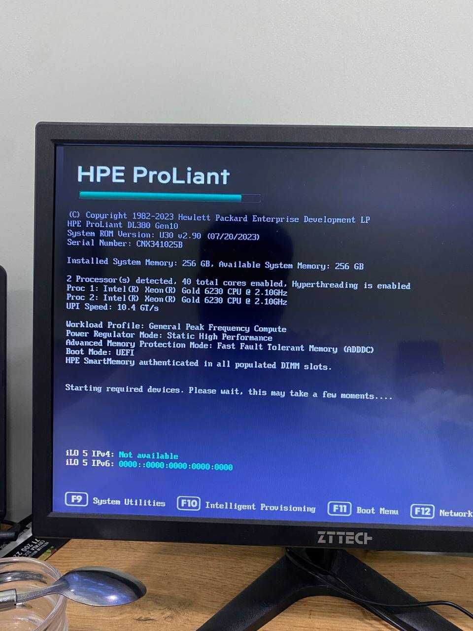 HPE Proliant DL380 Gen10 24SFF Server -40core, 256GB, RTX 4000 16GB