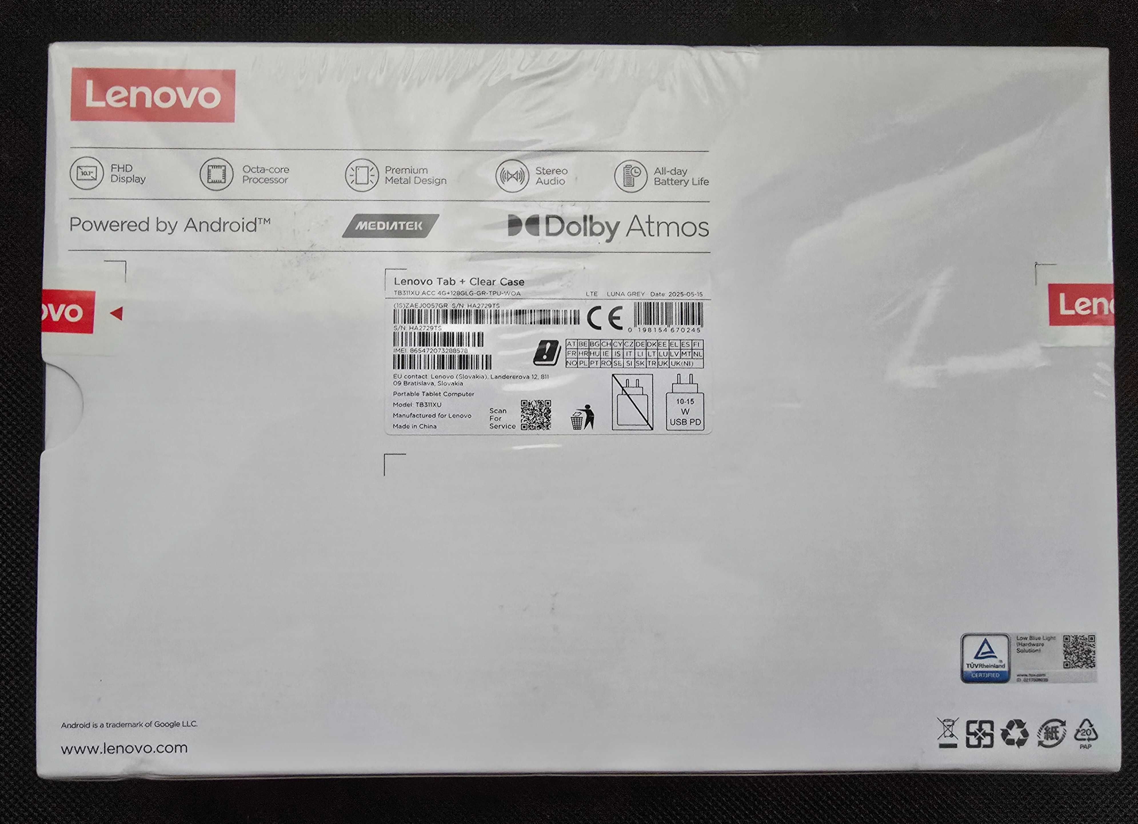 Нов Lenovo Tab LTE, 10.1" TFT LCD, 4GB RAM, 128GB с Гаранция