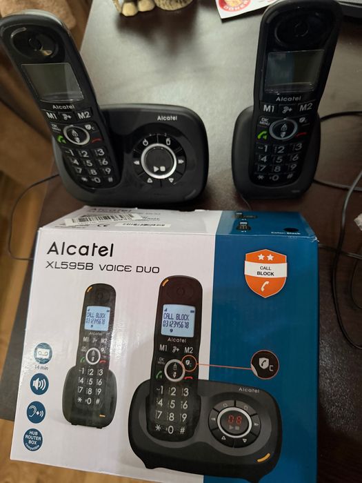 Стационарни офис телефони Alcatel 2бр комплект