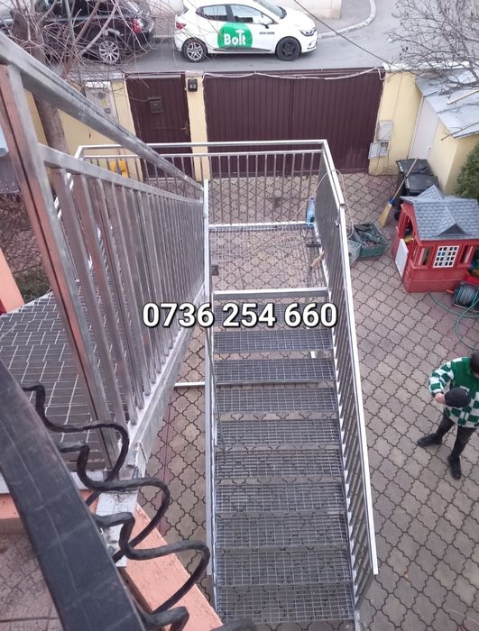 Scara scări scară metalice zincate