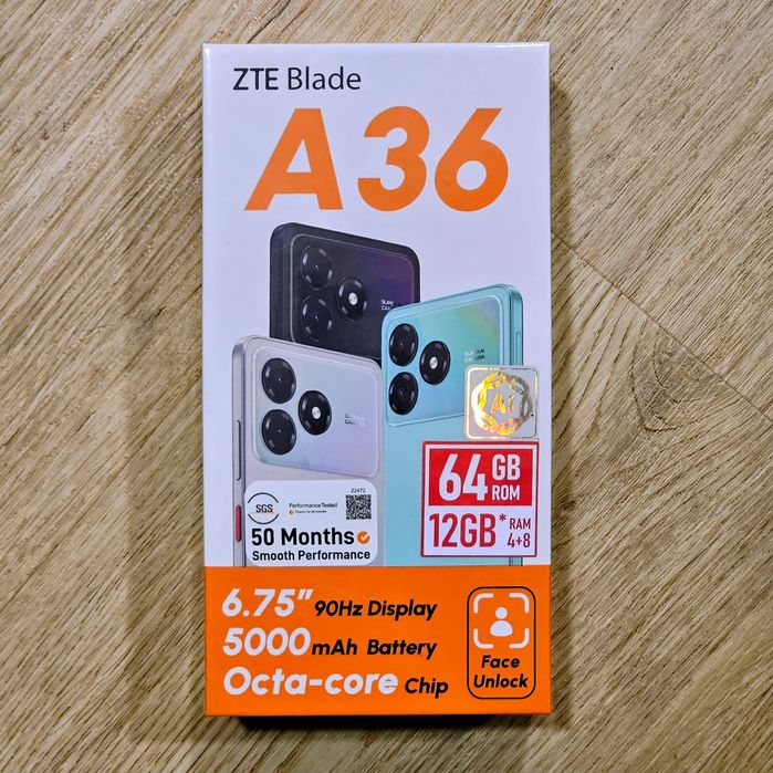 Смартфон ZTE Blade A36 новый