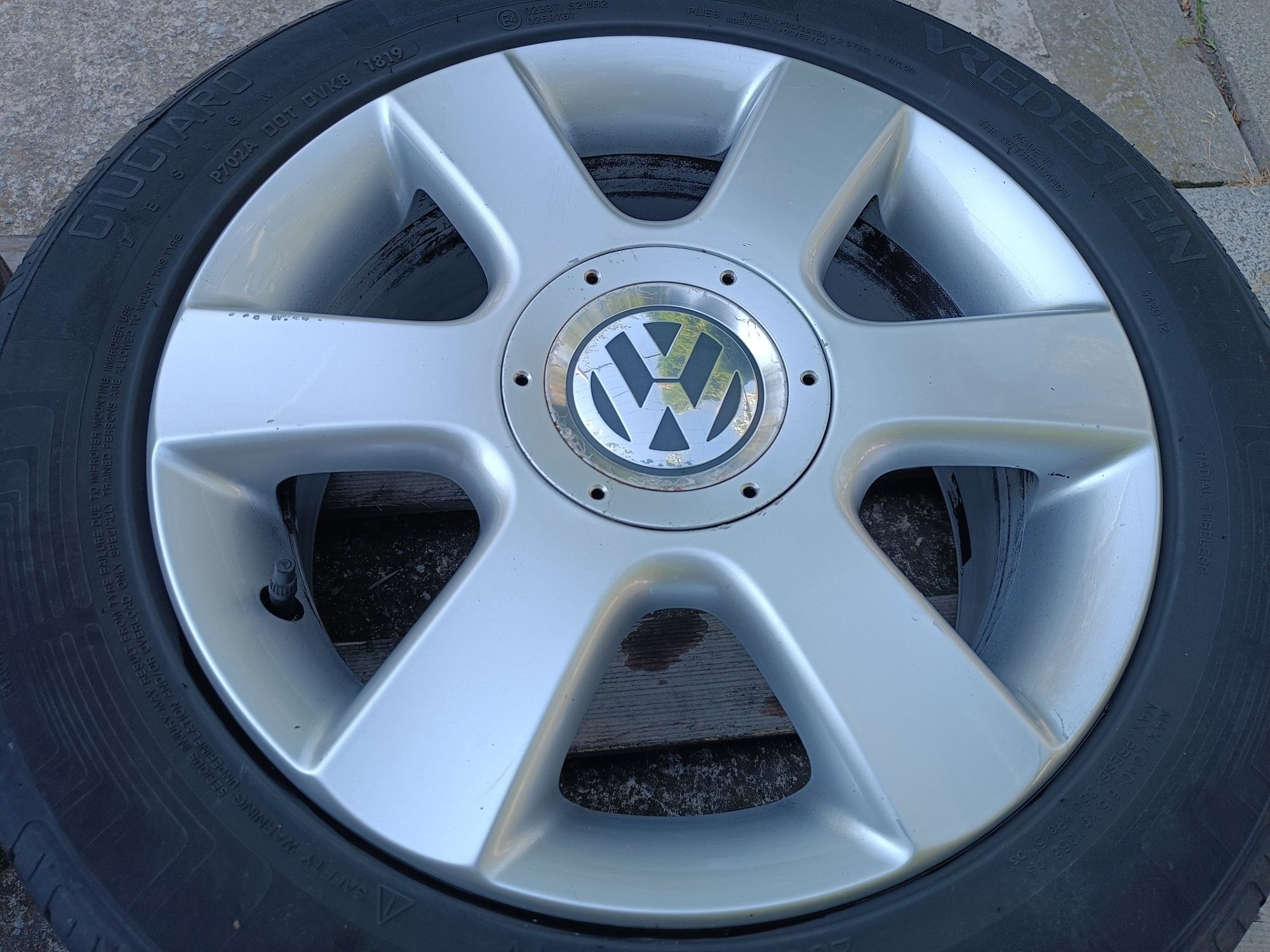 Лети джанти 16ки 5х112 VW + летни гуми 205/55/16