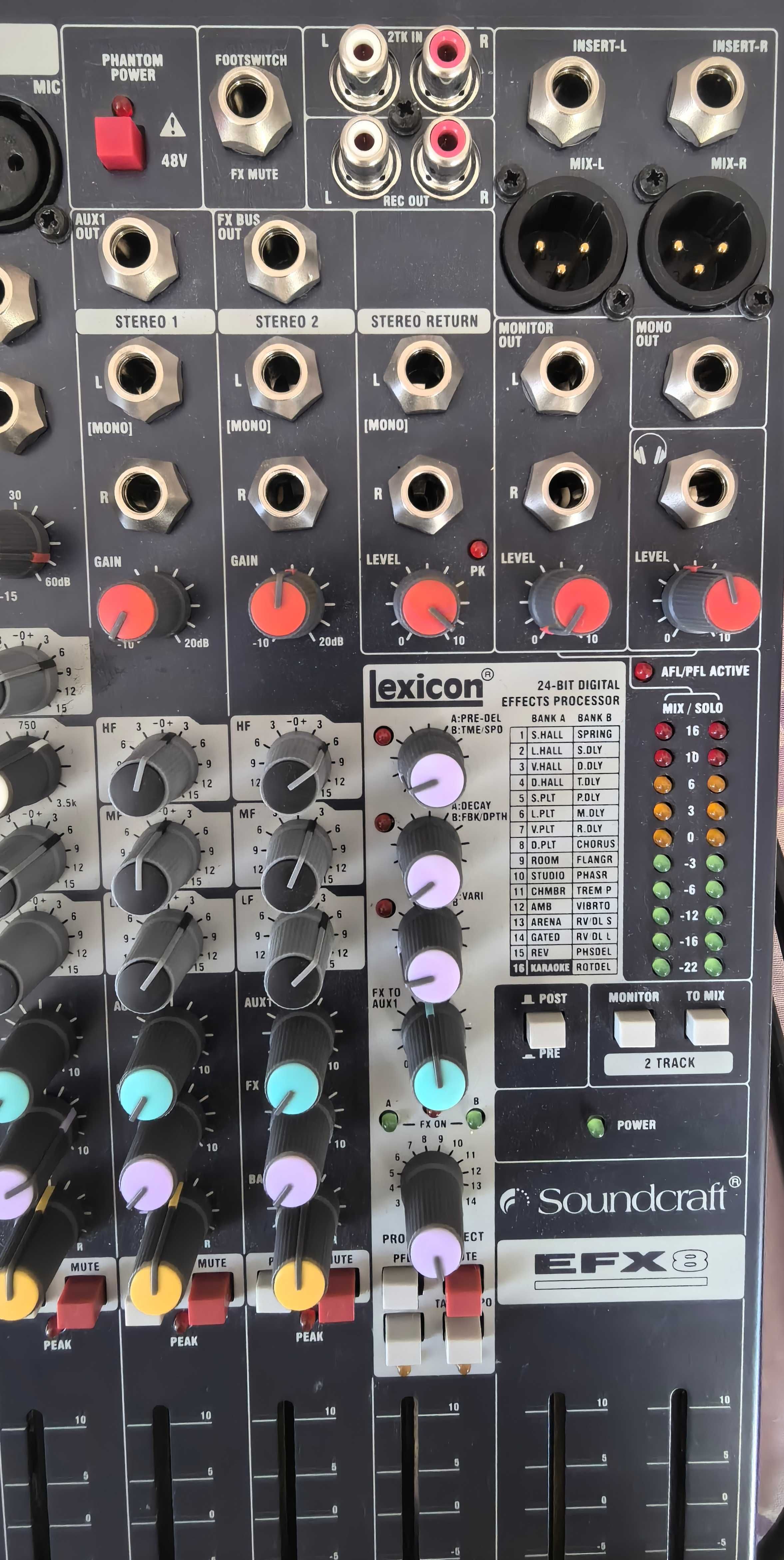 Soundcraft EFX8 музикален миксер, смесител