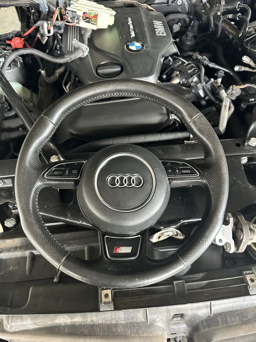 Volan Audi A4 A5 b8 A6 A7 C7 s line cu padele si airbag / complet