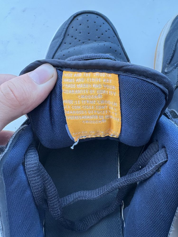 Кроссовки Nike sb dunk темного синего цвета