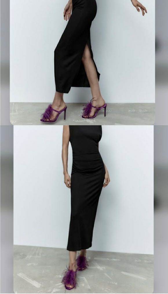 Zara токчета лилави 39 номер