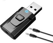 Auxiliar Bluetooth 5.0 Auto Pc 4 in 1 Wireless Stereo Car Kit
