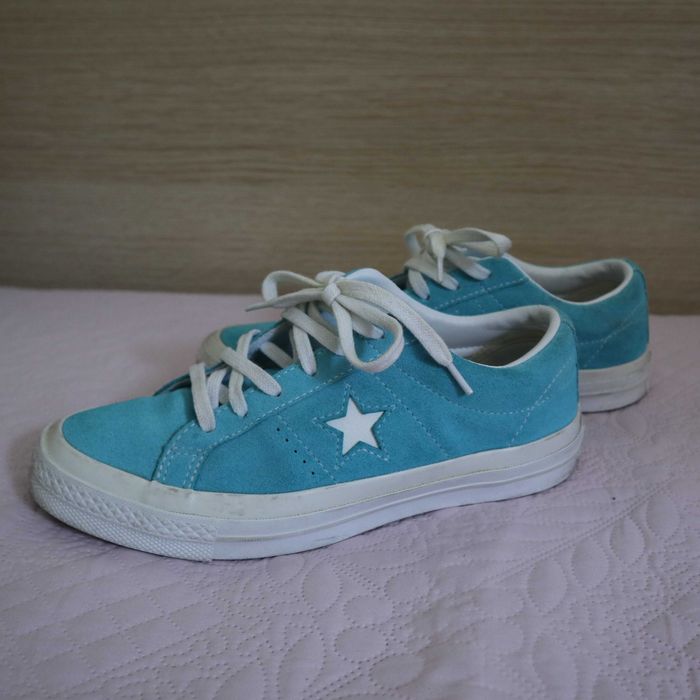 Свежи тюркоазени ниски кецове "Converse"