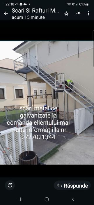 Scări metalice galvanizate