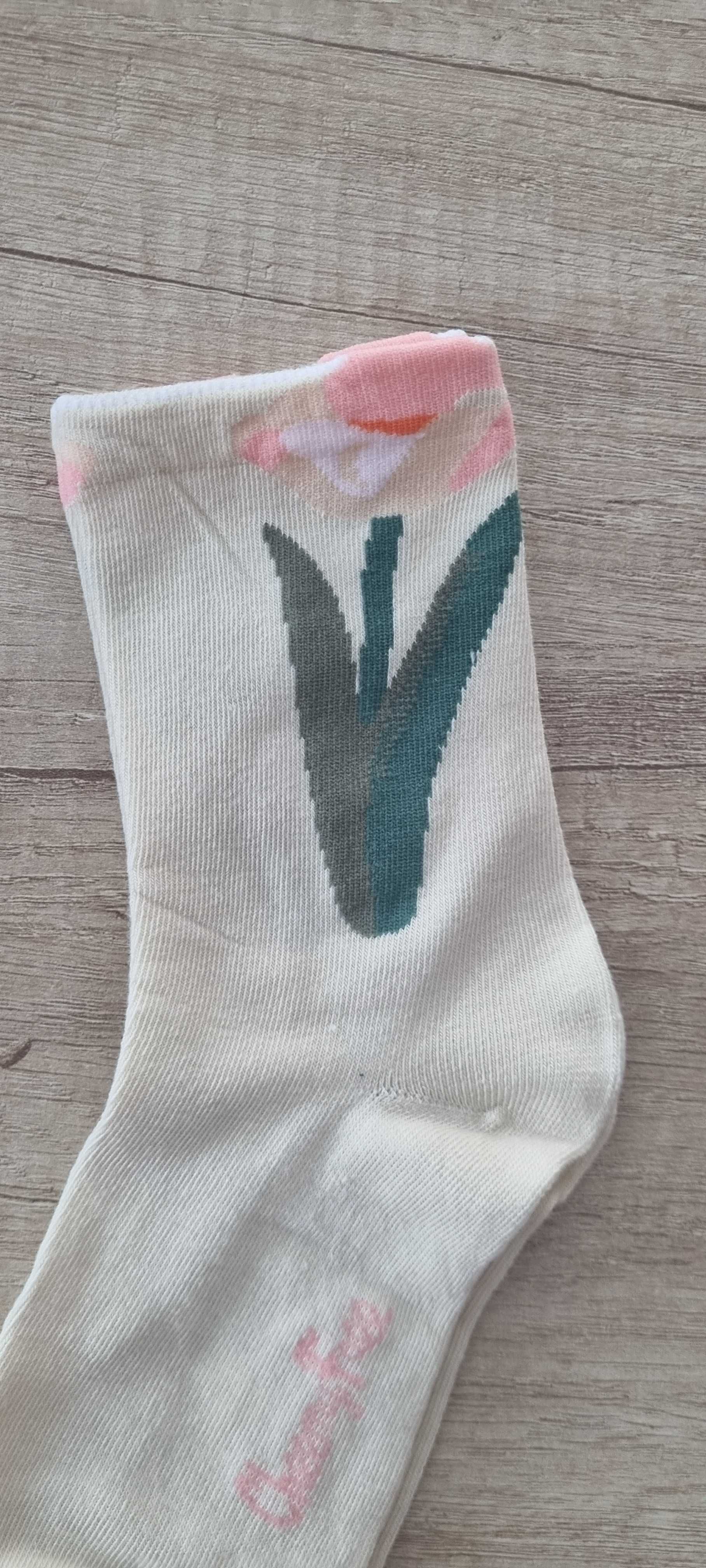 4 бр. елегантни дамски цветни чорапки, one size