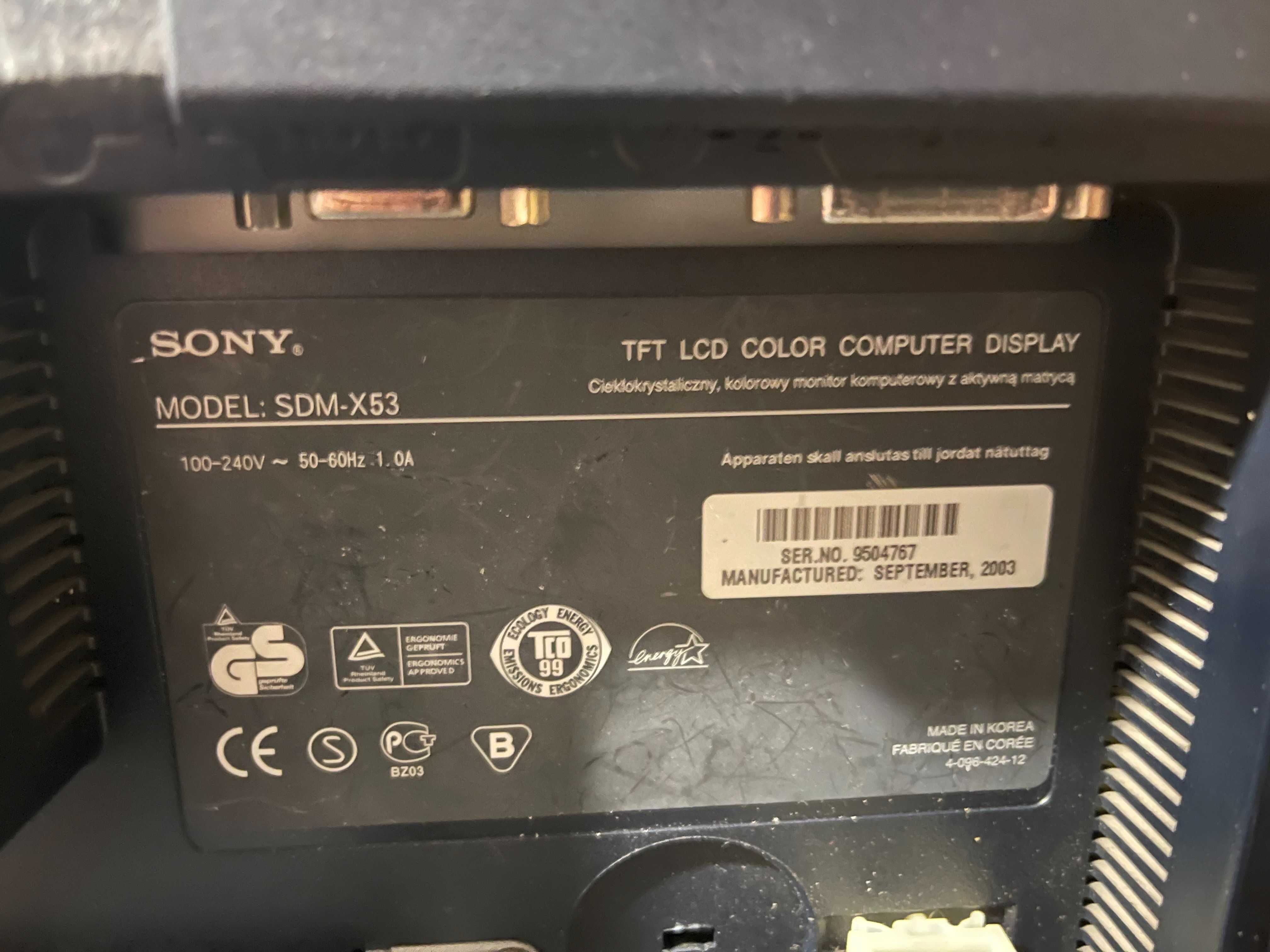 Монитор SONY SDM-X53 15inch