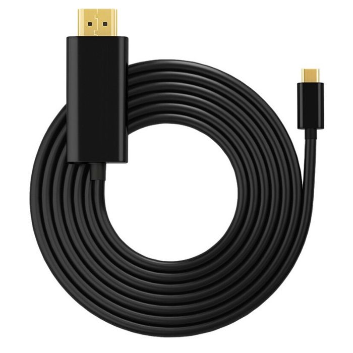 Cablu convertor USB-C Type-C la HDMI, compatibil laptop, telefon, 3m