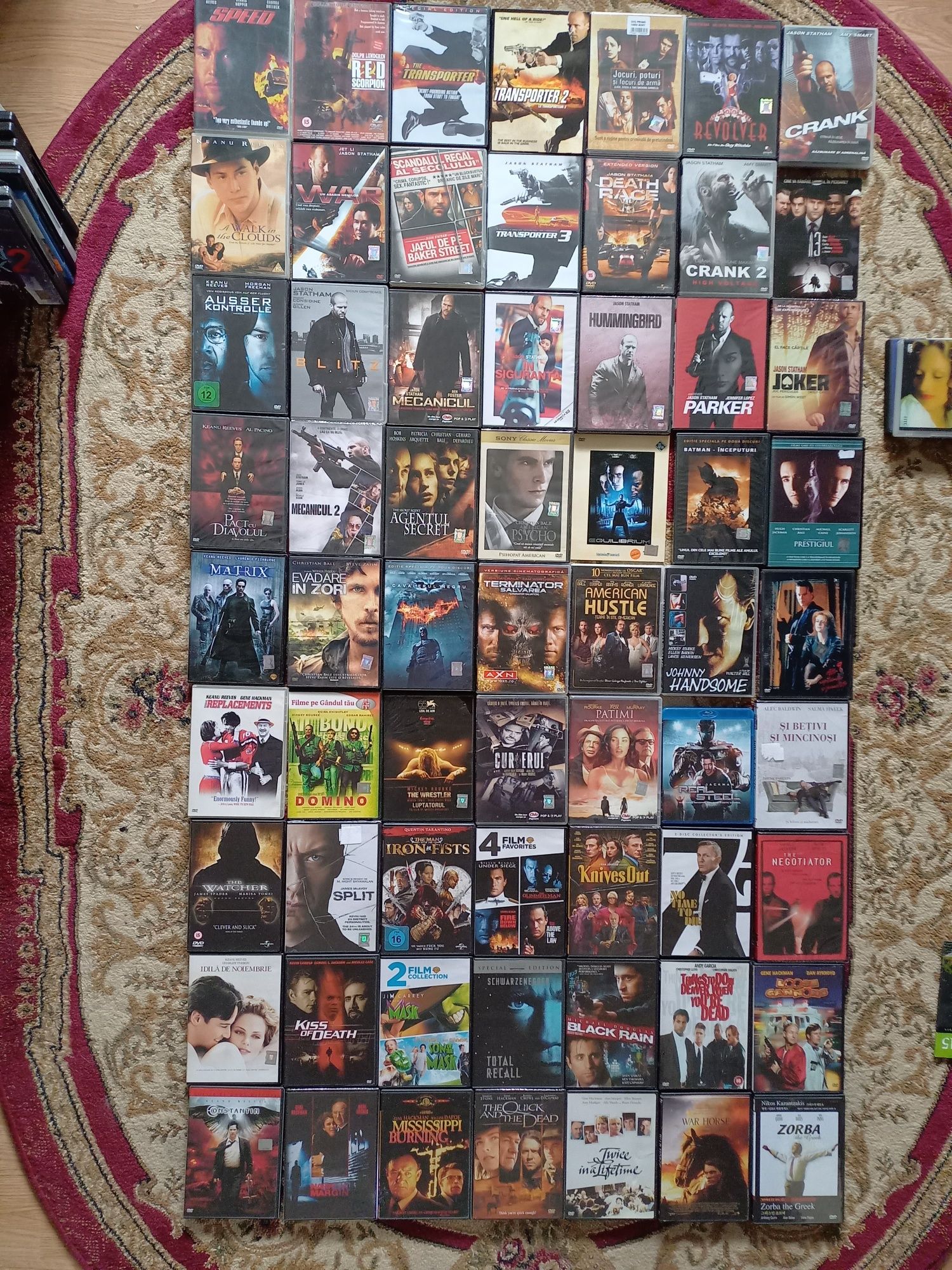 JASON STATHAM,Gerard Butler,Banderas,Russell Crowe,dvd filme colecție