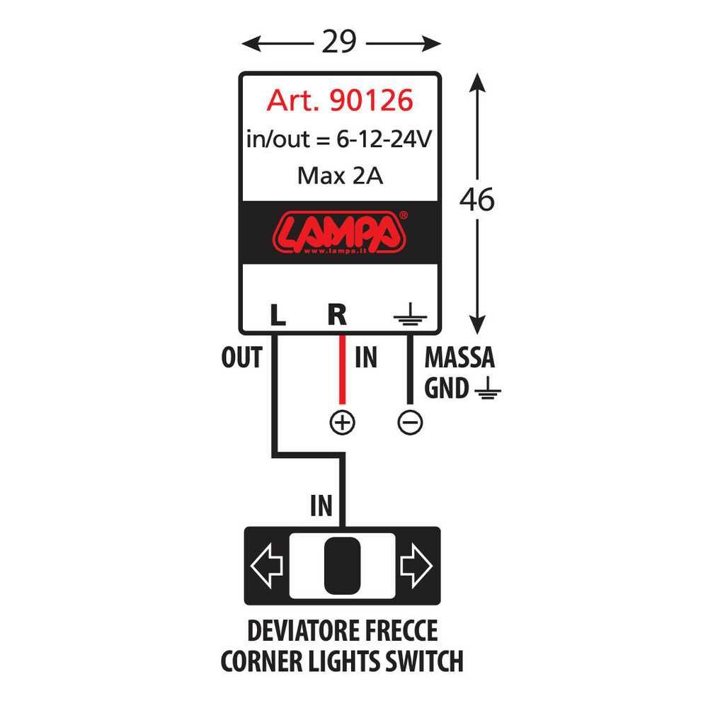 Електронно устройство за LED мигач индикатори - 6V /12V /24V - 2A