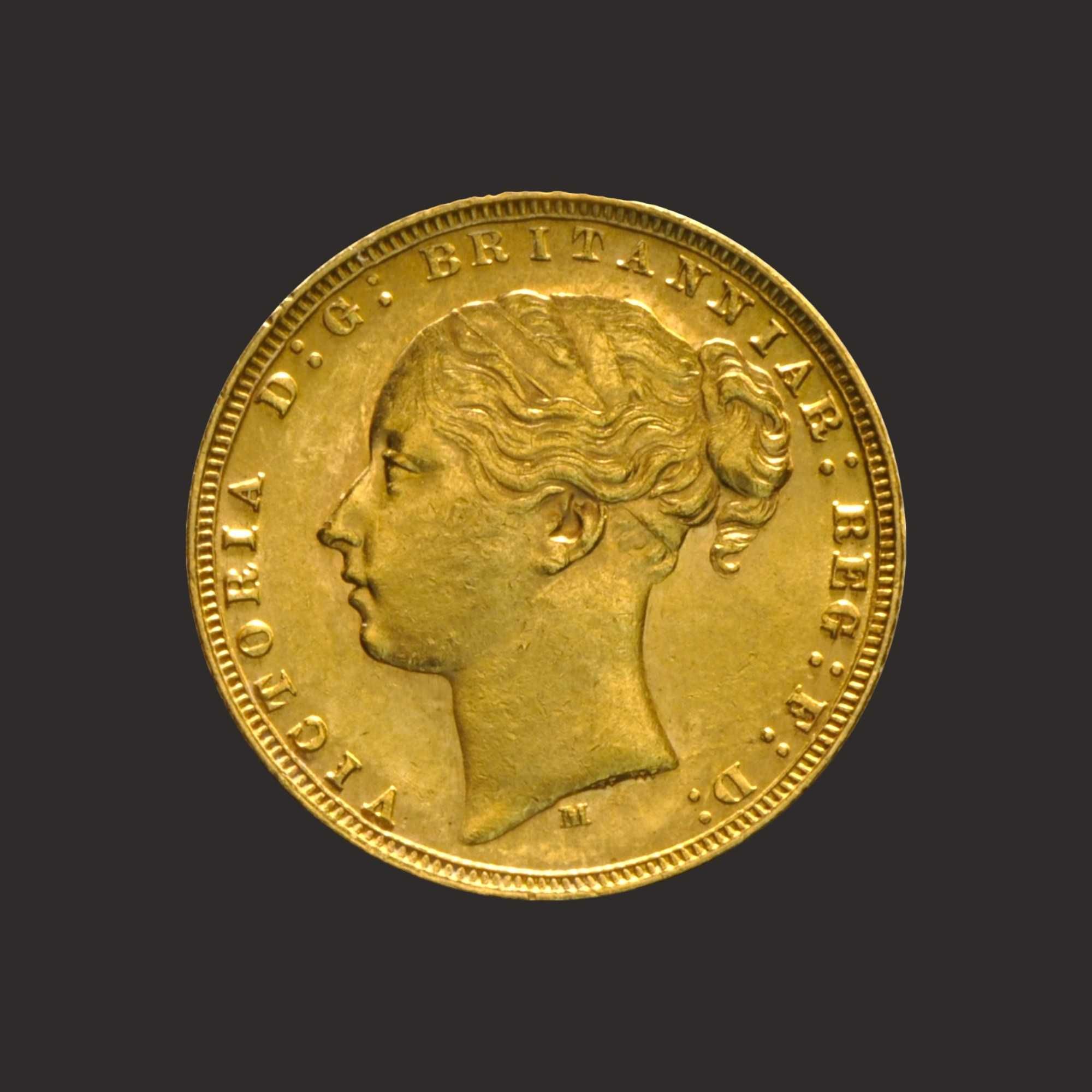 Moneda aur Sovereign Victoria Young Head,~7,98 gr. TVA 0% -PRECOMANDA