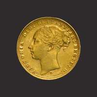 Moneda aur Sovereign Victoria Young Head,~7,98 gr. TVA 0% - 10075