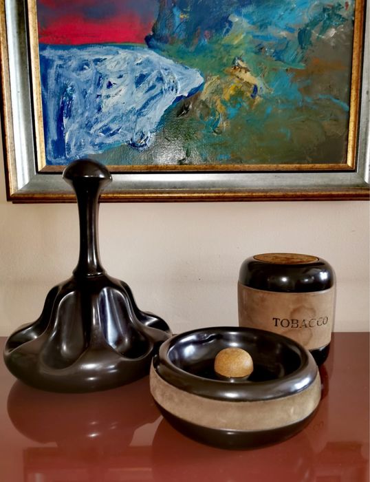 Антикварен Голям масивен свещник ковано желязо