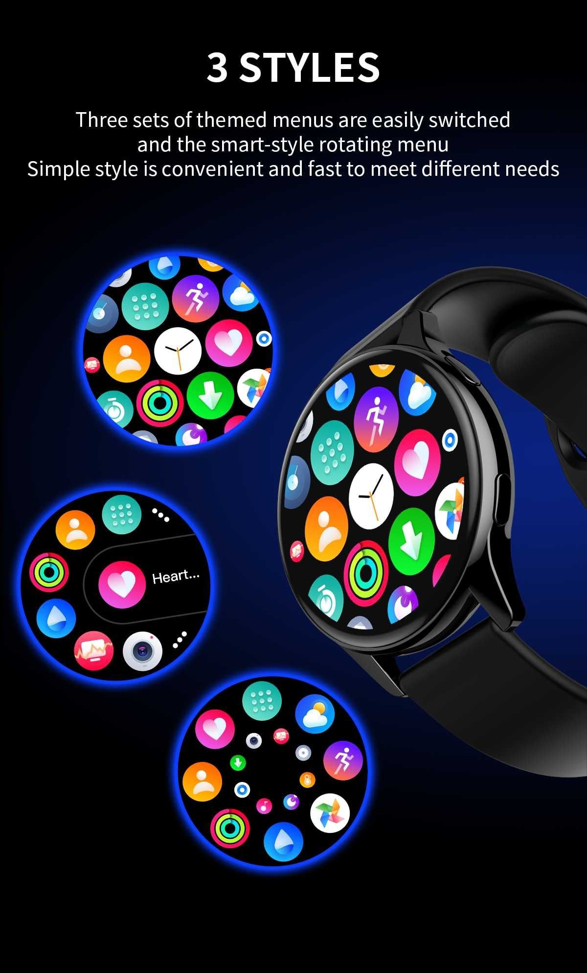 Smart Watch   negru