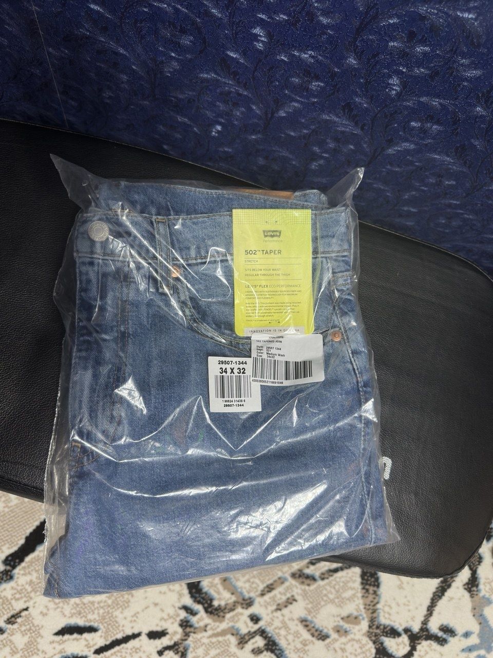 Джинсы Levi's 502 taper fit р.34/32