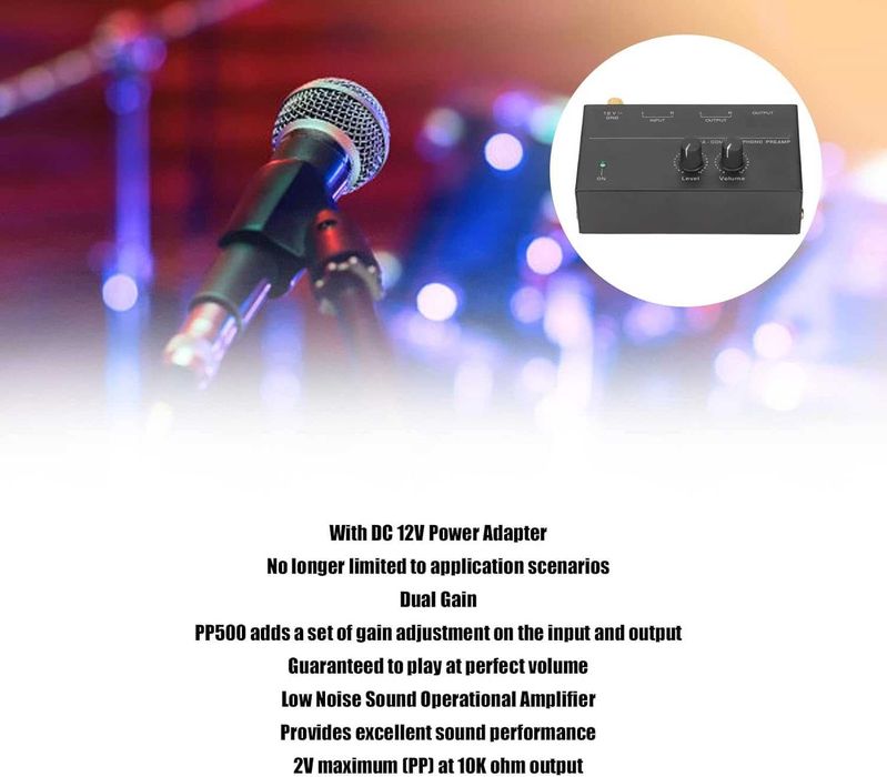 Фонографски предусилвател за грамофон, PP500