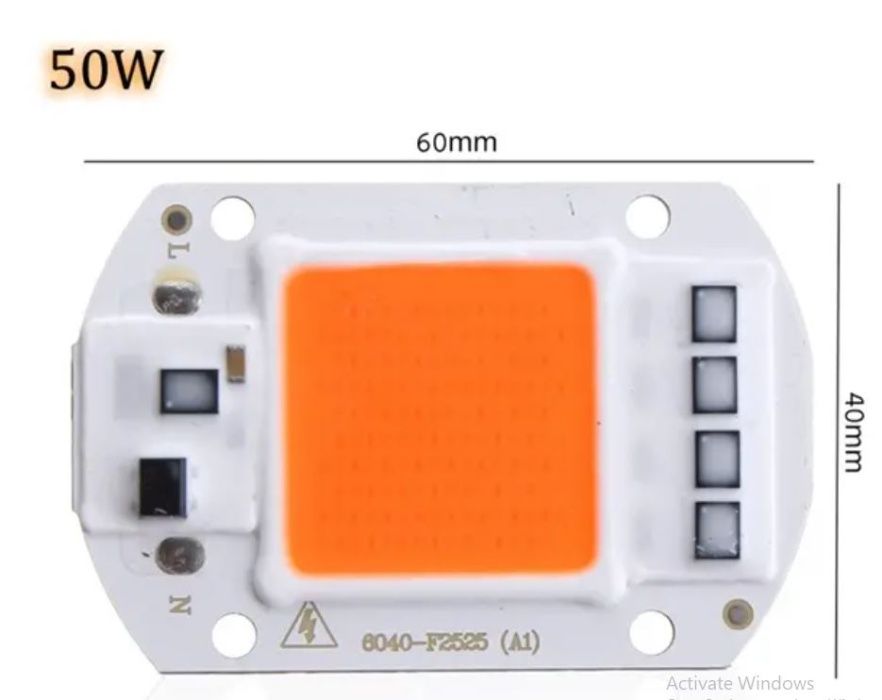 Led 50w full spectrum pt crestere plante IC 220 V