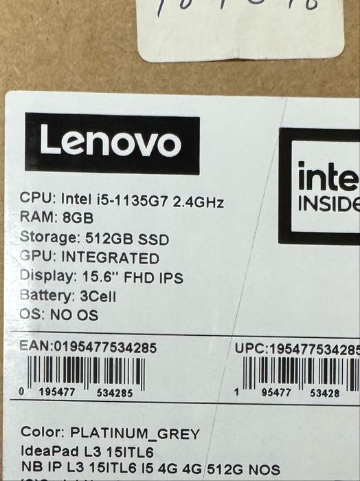 Lenovo ideapad l3 15itl6