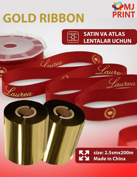 Ribbon gold va silver