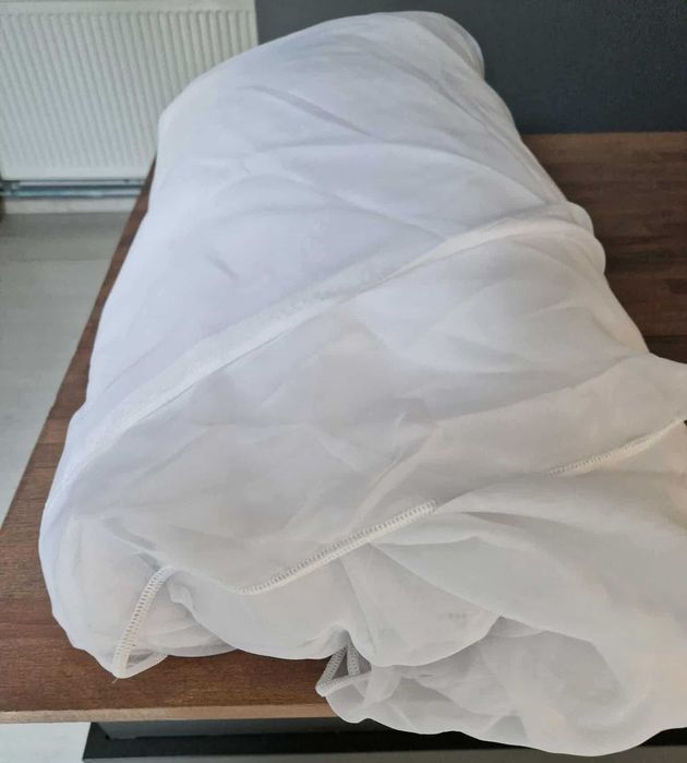 Perdea din voal alb necusută, 11 m + rejansă