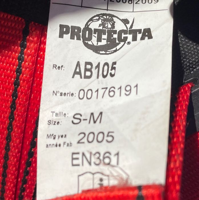 Protecta® ham de siguranță cu centură inclusă.