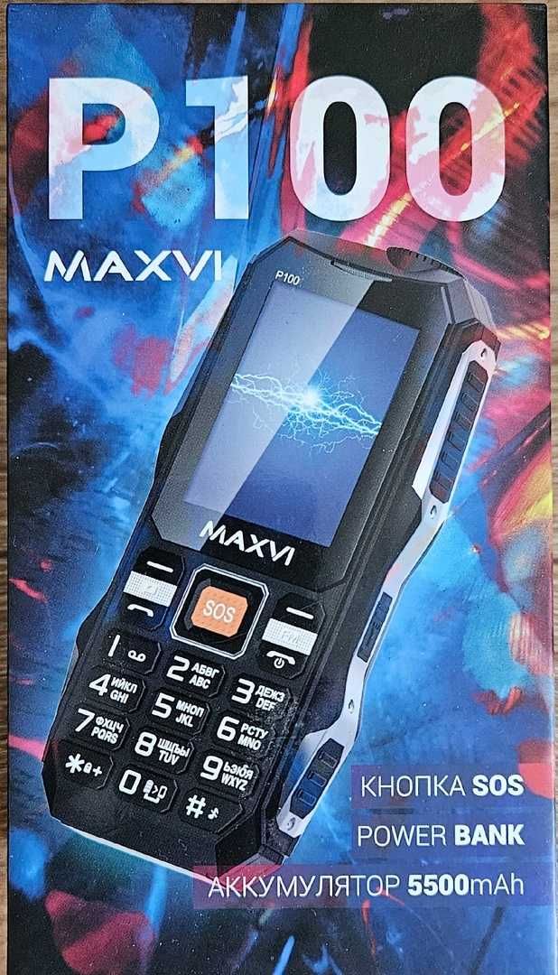 Сотовый телефон Maxvi P100  Powerbank Акб  Li-Ion 5500 мА*ч