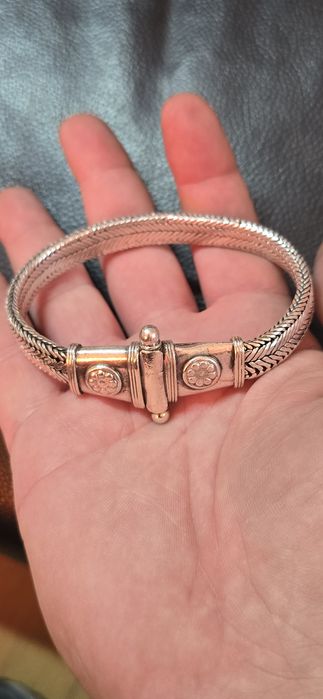 Brățară argint masivă