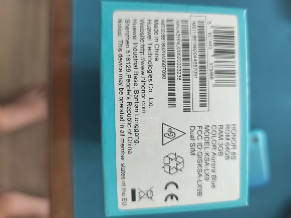 Honor 8S , Aurora Blue