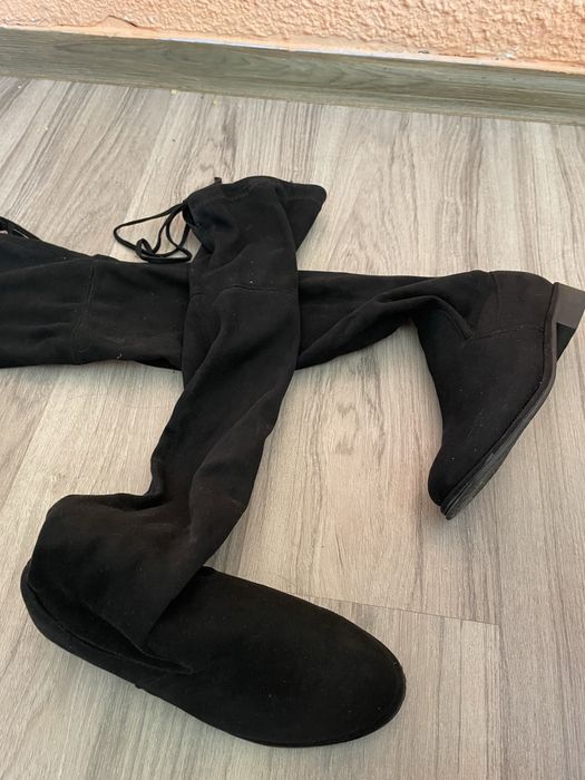 Велурени дамски чизми