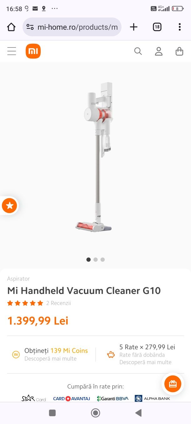 Aspirator vertical Xiaomi G10