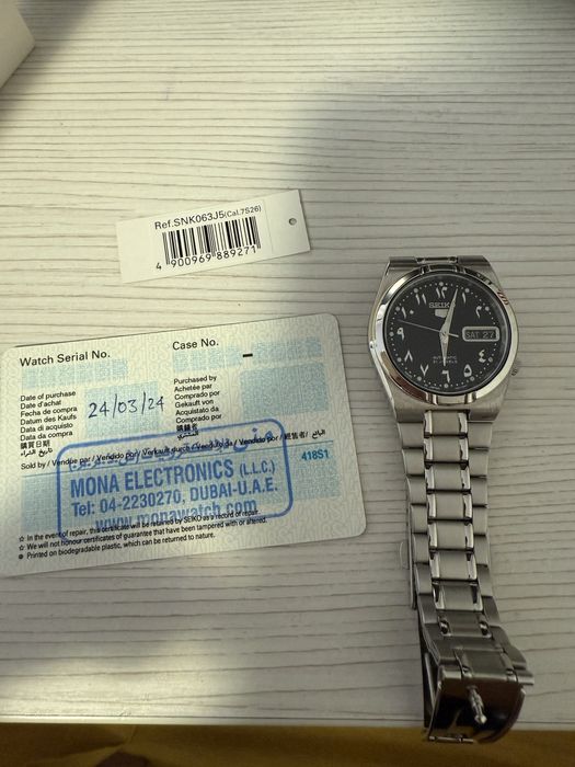 Seiko 5 arabic dial