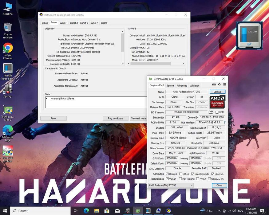 PC I5 4570 16gb ddr3 Amd R7 350 4GB  GDDR5 pc calculator unitate