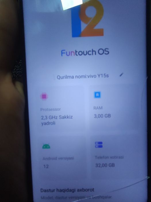 Vivo y 15 s 32 gb