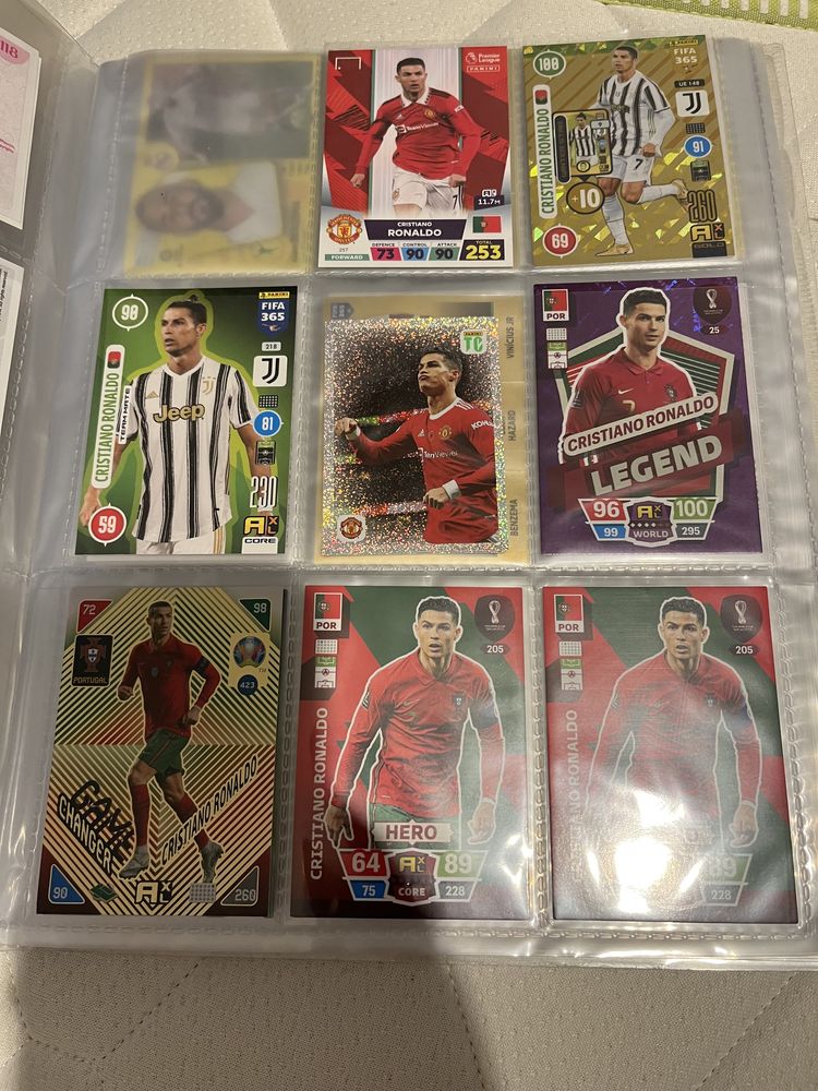 Cartonase si stickere Panini Topps Ronaldo Messi Neymar Mbappe Haaland