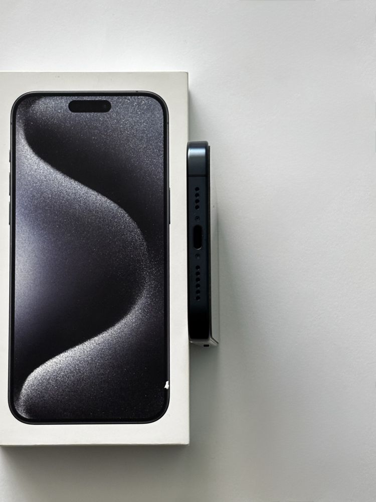 iPhone 15 Pro Max, Blue Titanium, 256 GB, 2 г. ГАРАНЦИЯ, Бартер