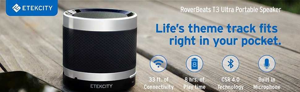 Продавам Bluetooth високоговорител RoverBeats T3 – компактен и мощен