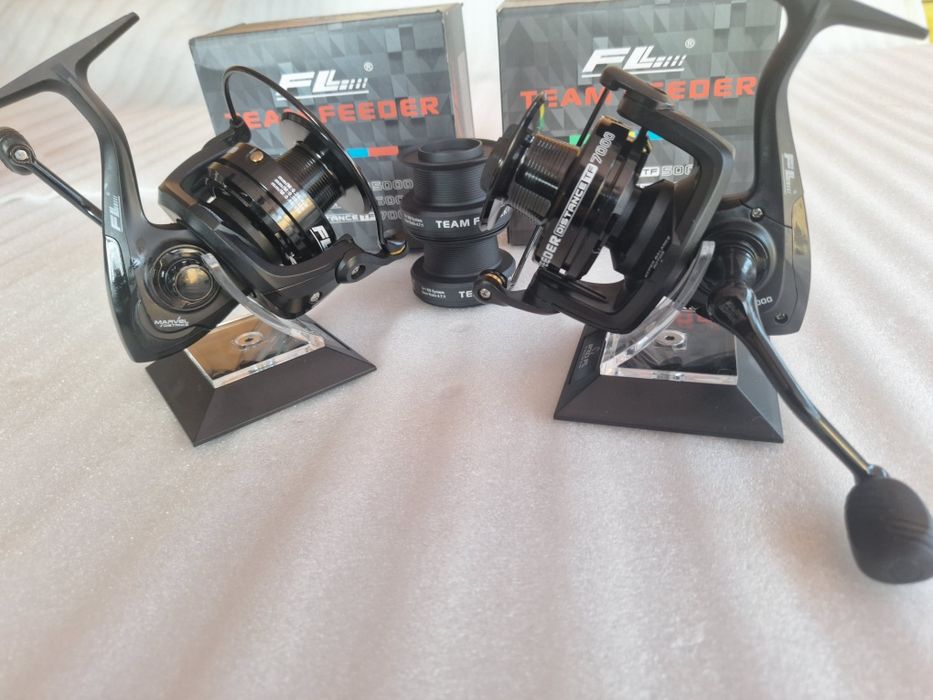 Set 2 mulinete Team Feeder 7000 5 +1 rulmenti