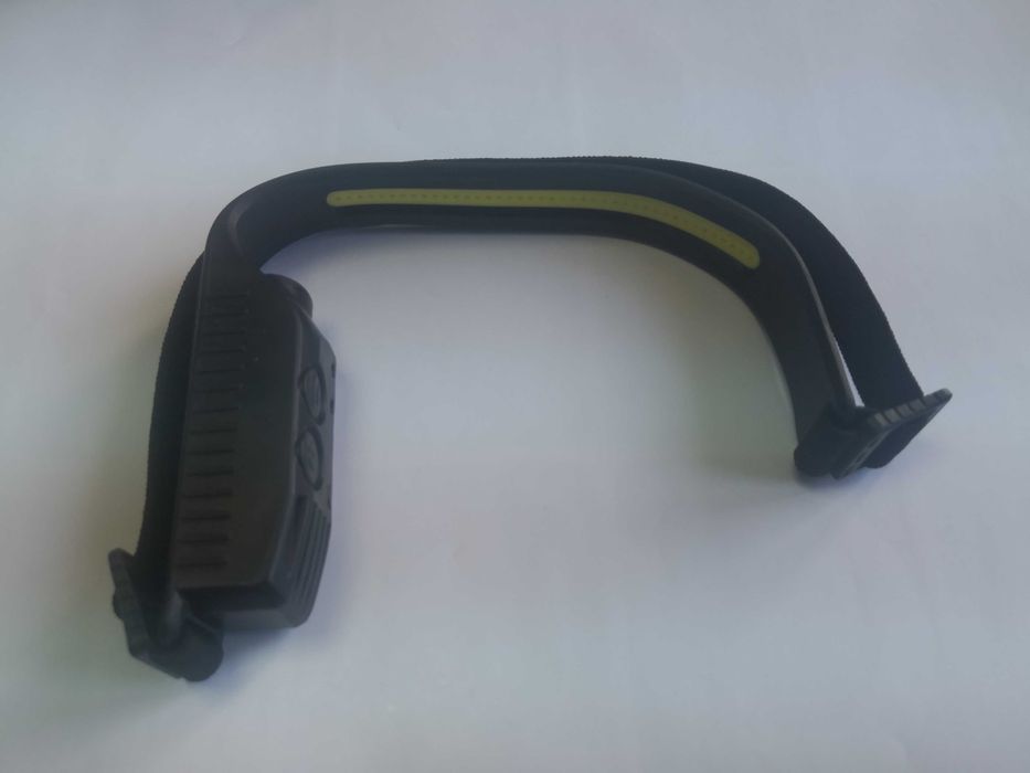 Lanterna frontala cu banda led alb si rosu + xpe si senzor de miscare