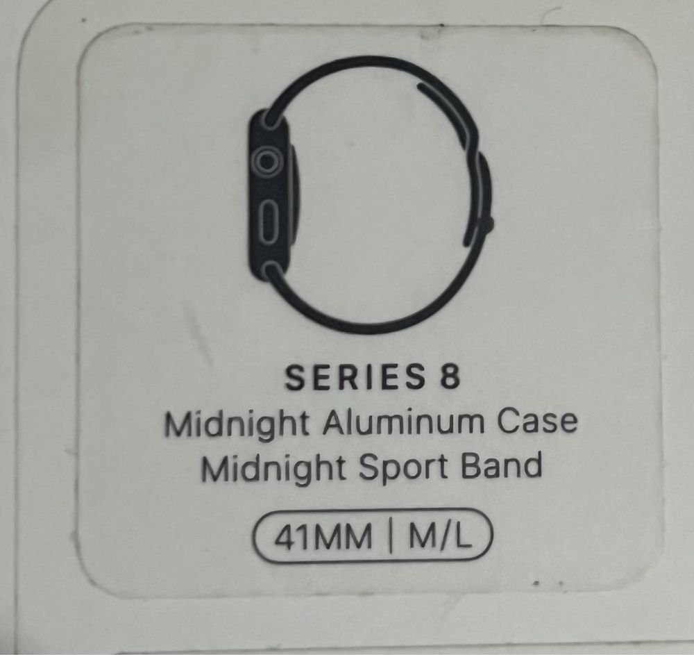 Apple Watch Series 8, 41mm Midnight Aluminium